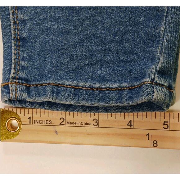 Curve Appeal Skinny Jeans Women's 8/29 Blue High Rise Elastic Waist Stretch EUC - Picture 14 of 14